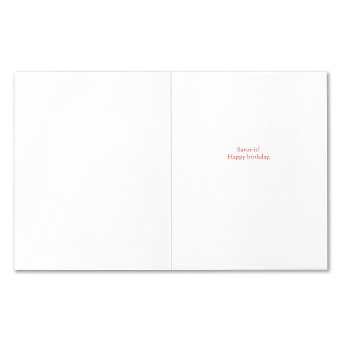 Compendium It Is A Delicious Moment Birthday Card