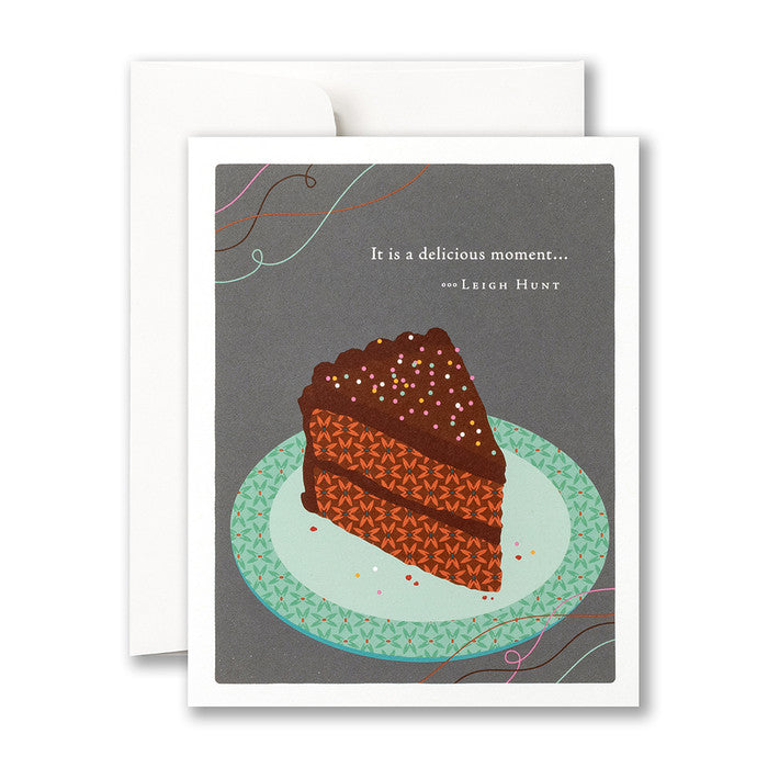 Compendium It Is A Delicious Moment Birthday Card