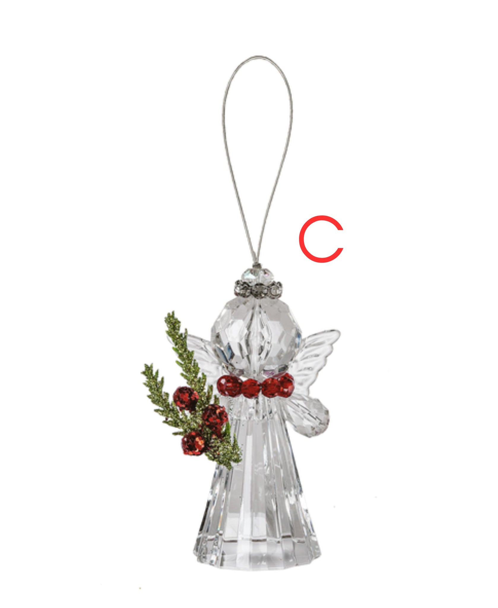 Teeny Mistletoe Angel Ornaments