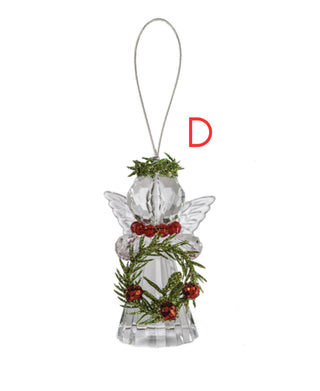 Teeny Mistletoe Angel Ornaments