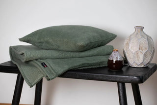 David Fussenegger Cordi Throw Solid Green - 200 x140 cm