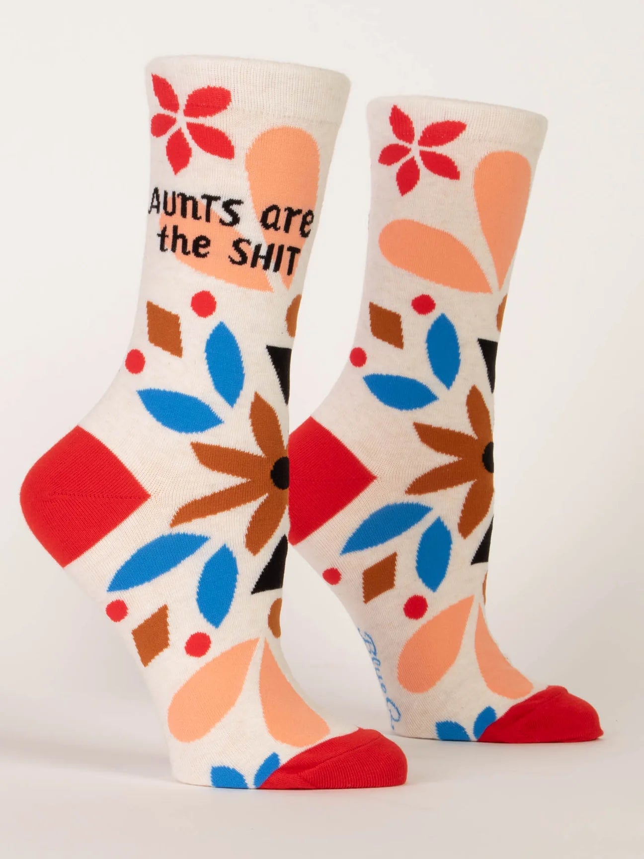 Blue Q Women's Aunts Are The Shit Crew Socks