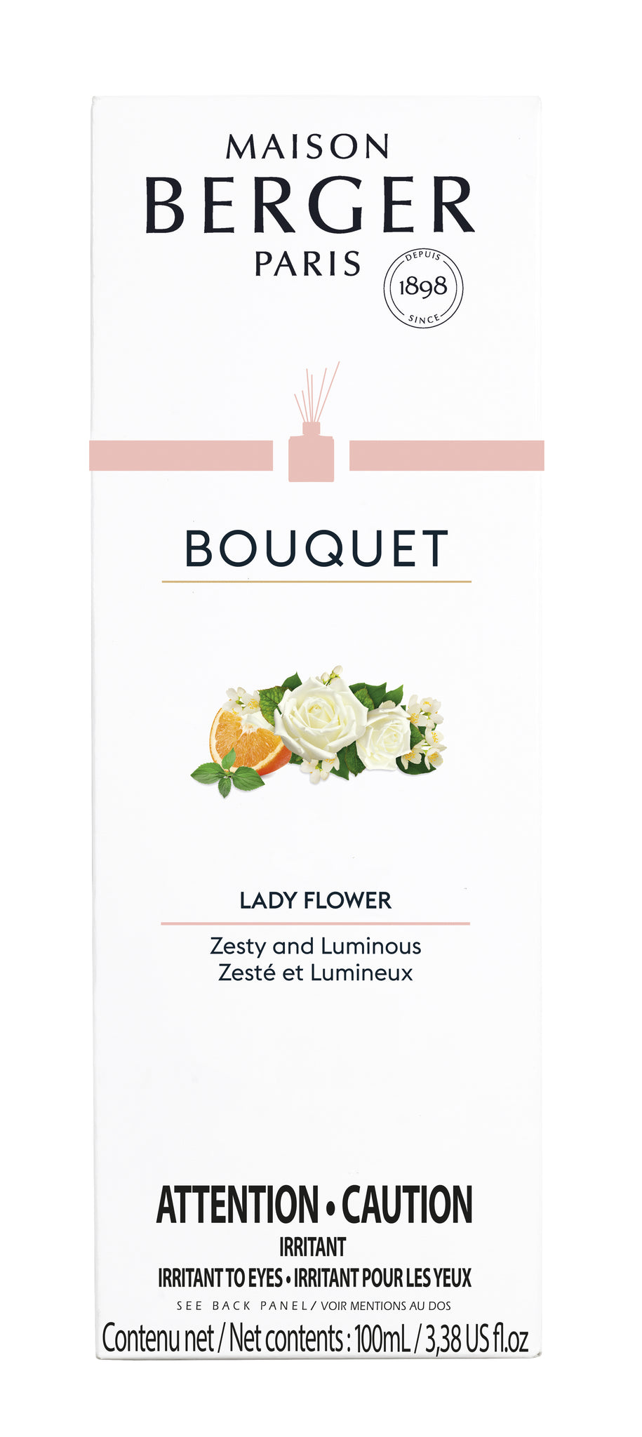 Cube Reed Diffuser - Lady Flower - Maison Berger