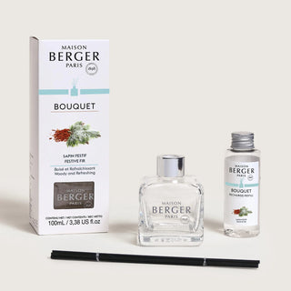 Cube Reed Diffuser - Festive Fir - Maison Berger