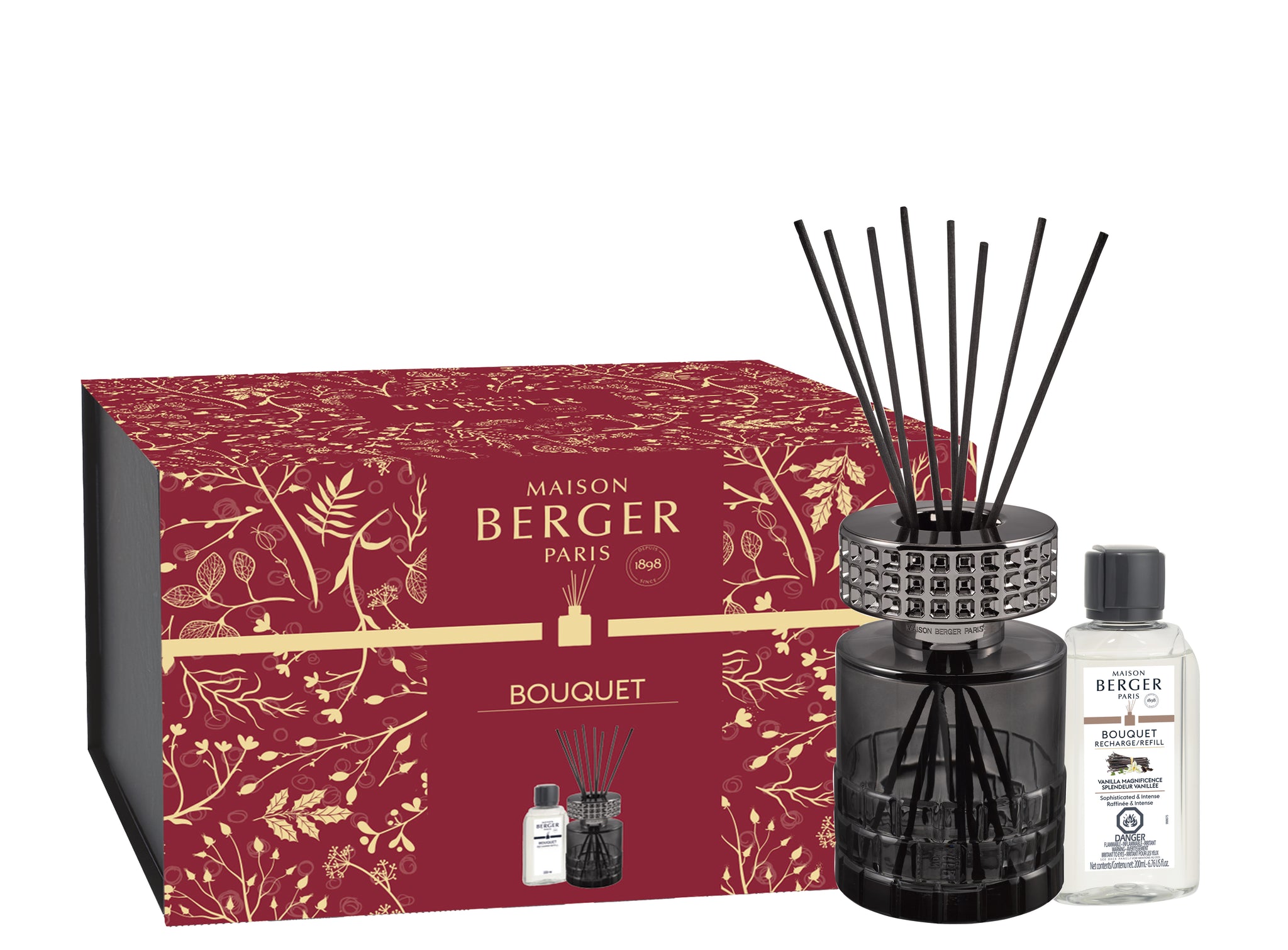 Celebration Bouquet Reed Diffuser Vanilla Magnificence - Black - Maison Berger