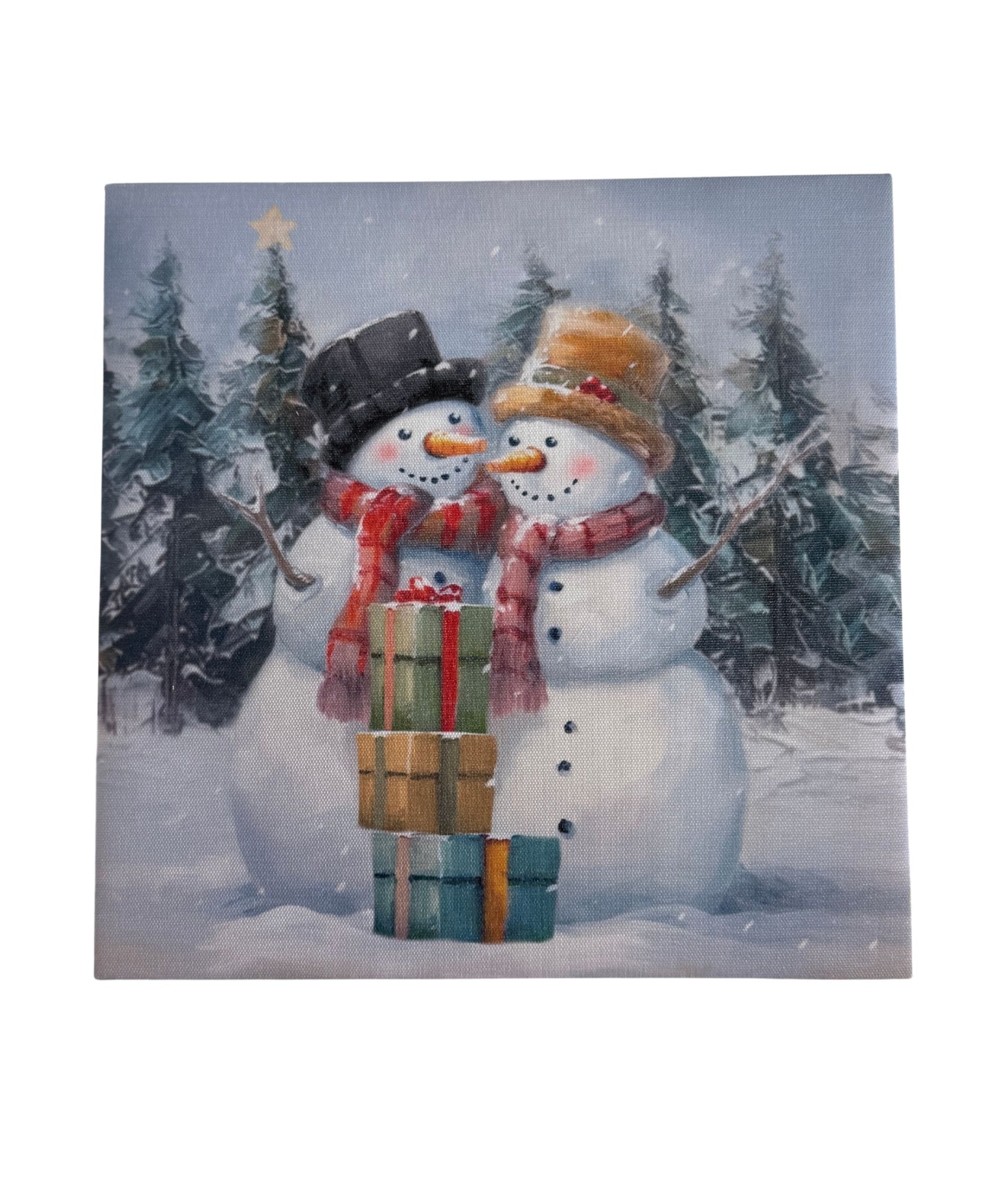 Snowman Light Up Canvas
