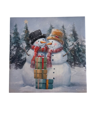 Snowman Light Up Canvas
