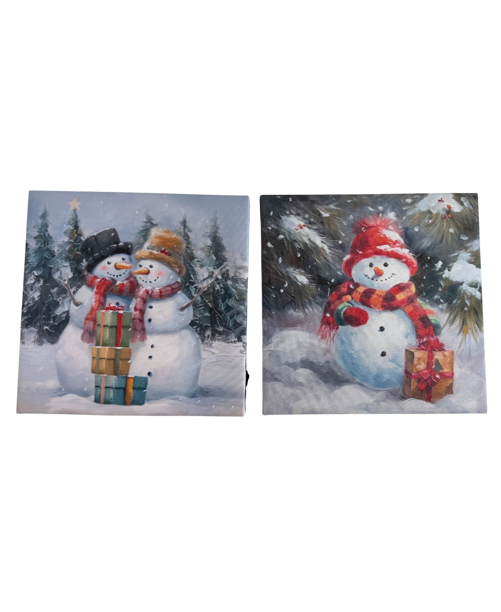 Snowman Light Up Canvas
