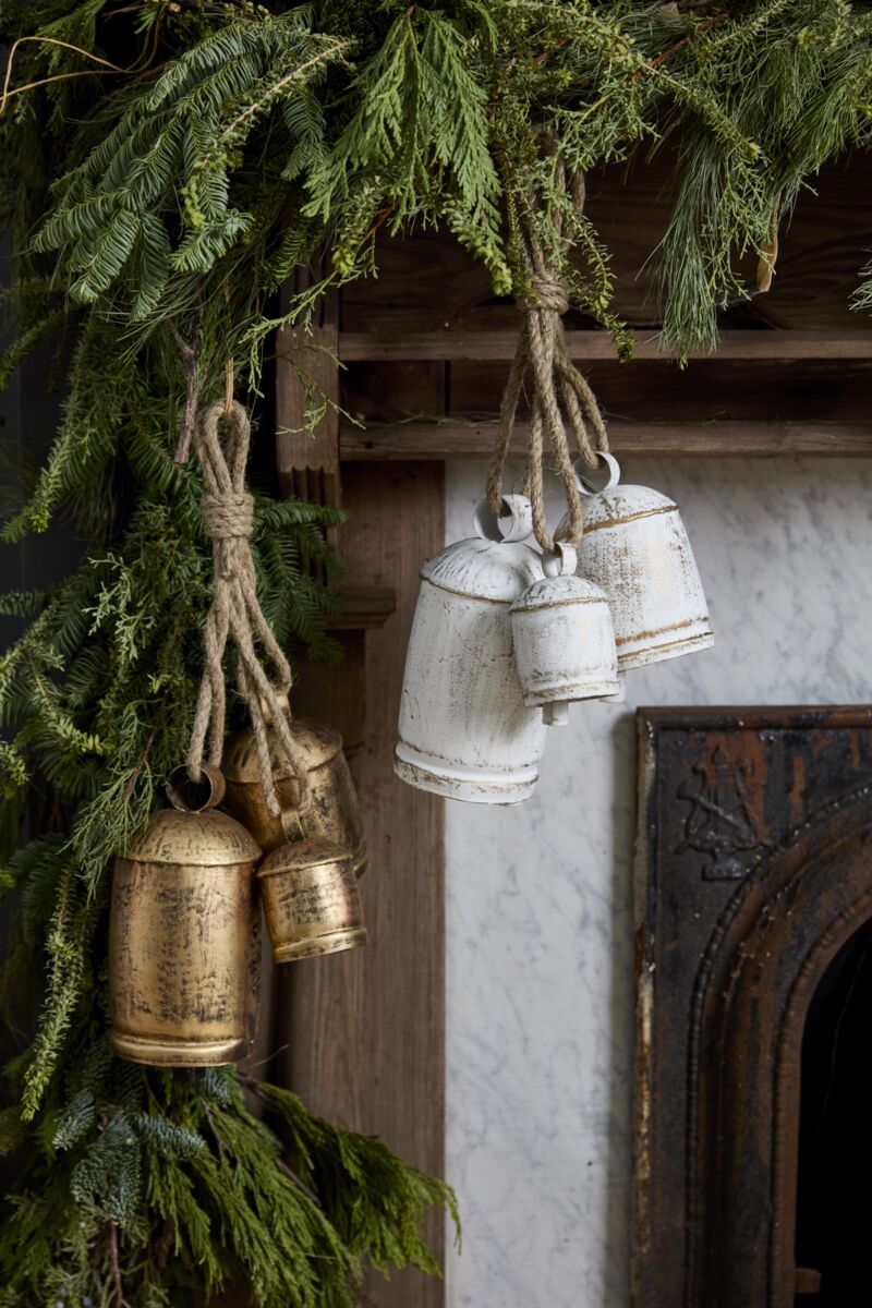 Gathered Hanging Bells Gold