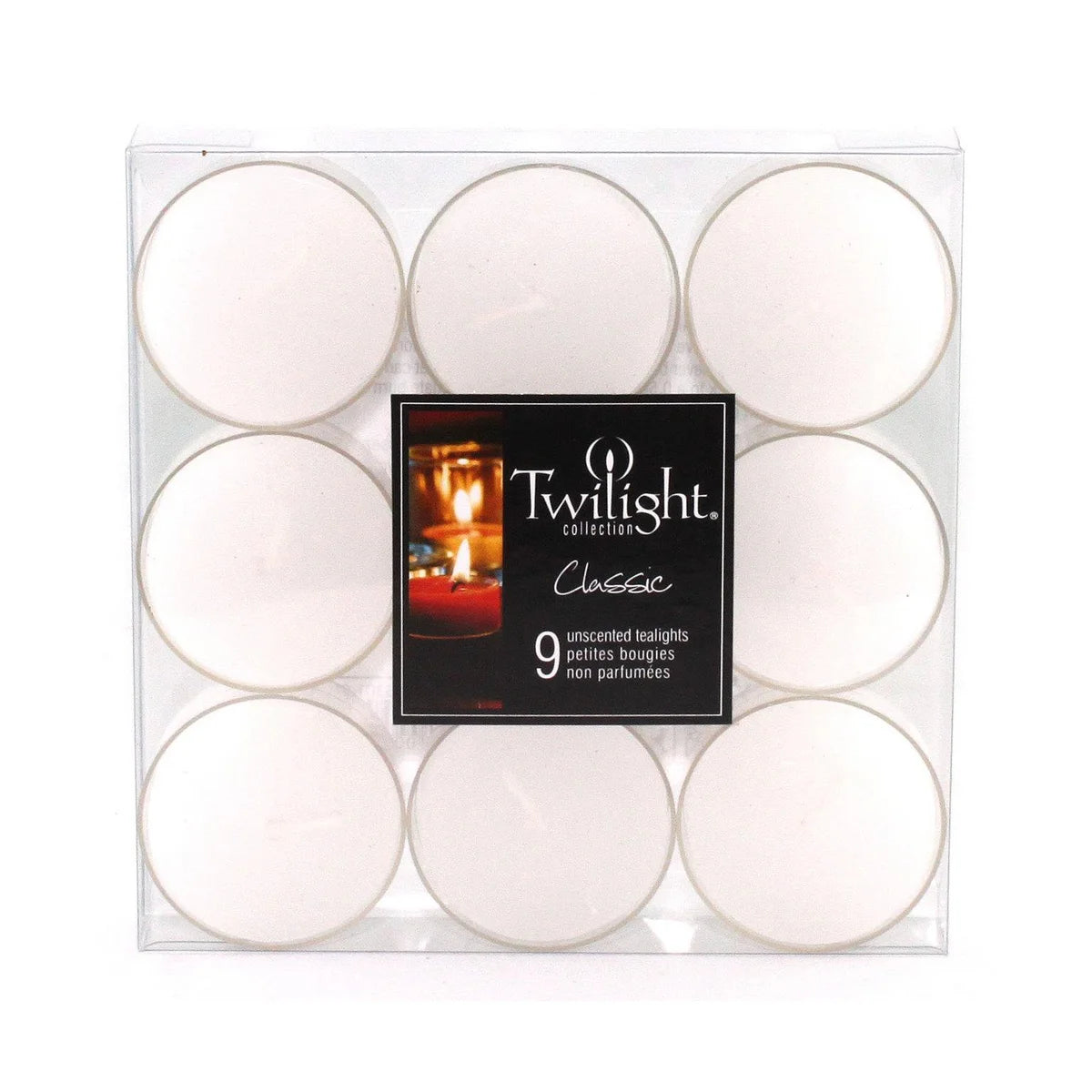 Twilight Wax Unscented Tealight Candles - 9 Pack - White