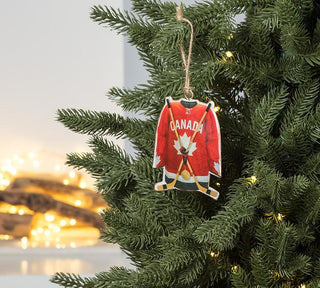 Canada Hockey Jersey Ornament - Red