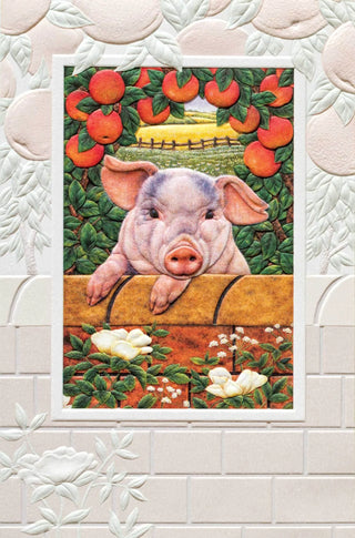 Pumpernickle Edgar In His Garden Birthday Card