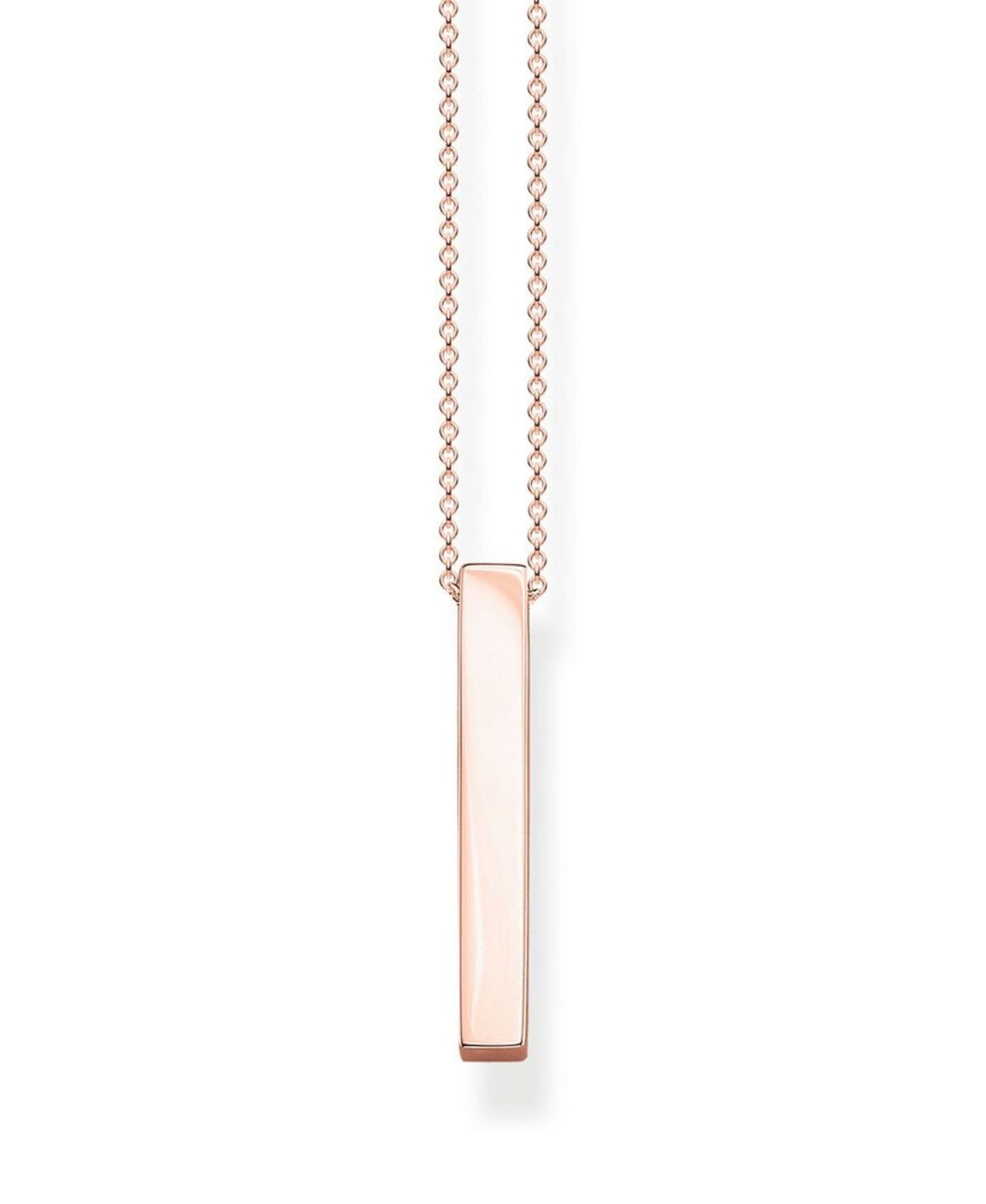 Thomas Sabo Cuboid Necklace - Rose Gold