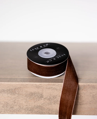 Luxe B Co. Brown Velvet Ribbon Medium