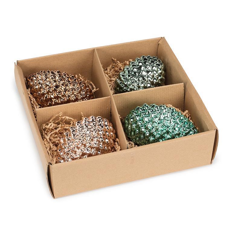 Pinecone Ornament Extra Large - Set Of 4