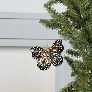 Monarch Butterfly Glass Ornament
