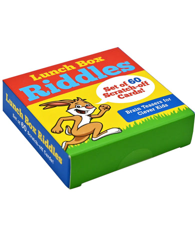 Peter Pauper Press Lunch Box Riddles Scratch-Off Deck (Set of 60 cards)