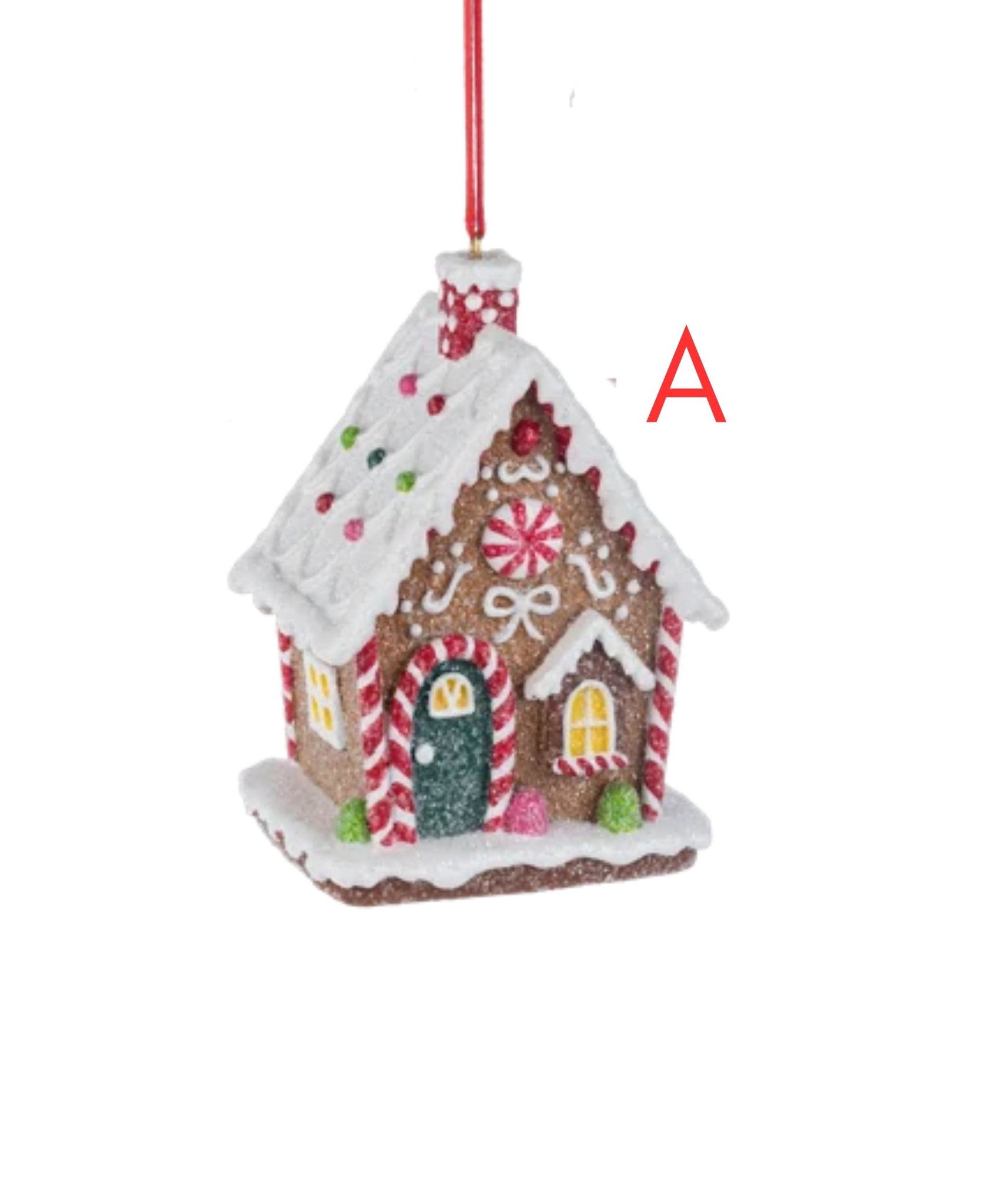 Frosted Gingerbread House Ornament