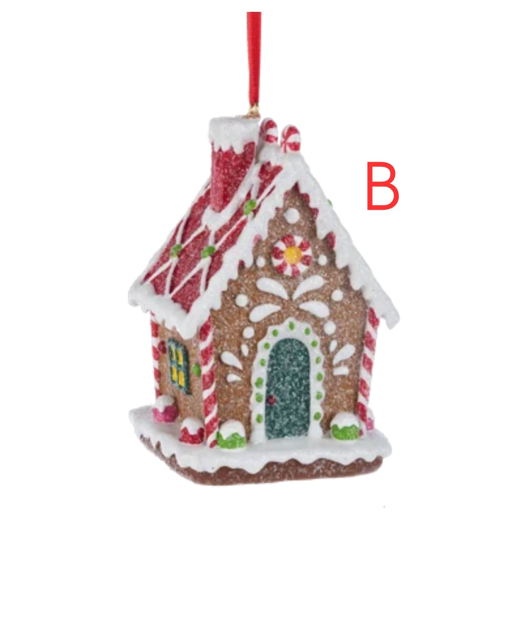 Frosted Gingerbread House Ornament
