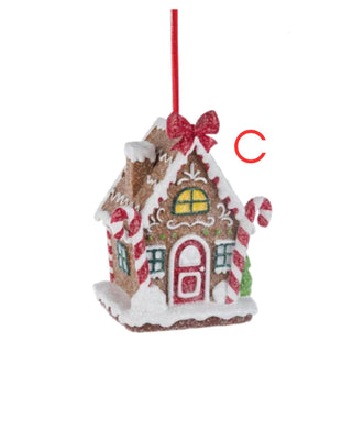 Frosted Gingerbread House Ornament