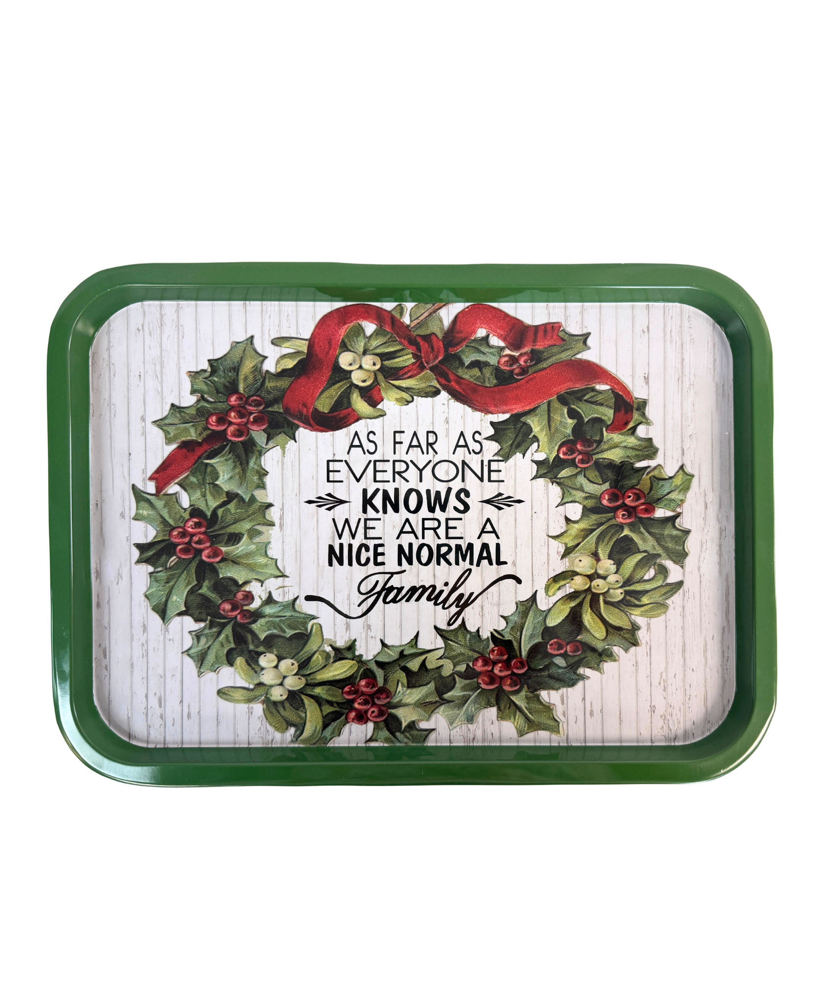 Vintage Style Metal Christmas Trays