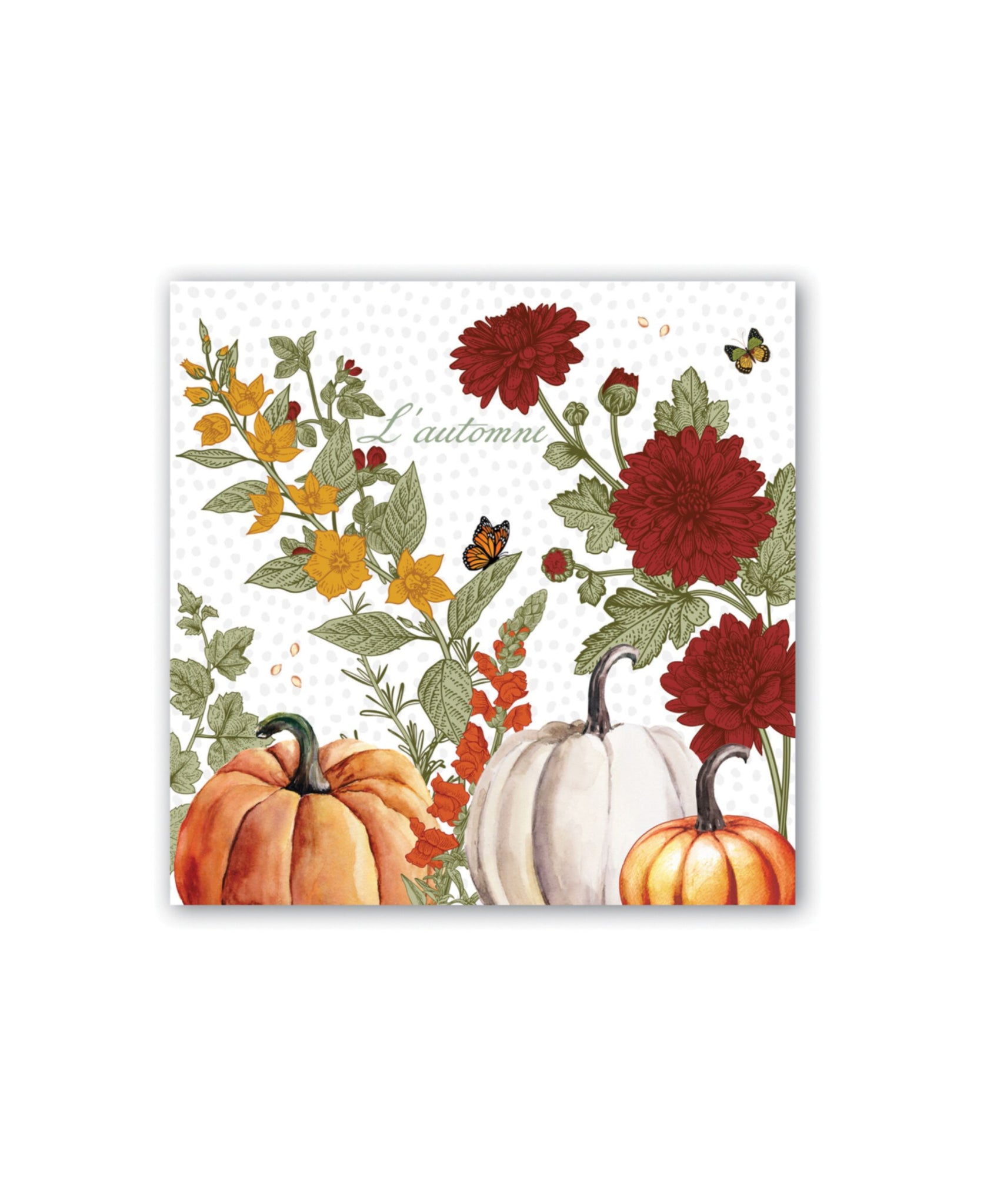 Michel Design Works Pumpkin Delight Cocktail Napkin