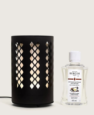 Losange Black Mist Electronic Diffuser Set - Amber Powder - Maison Berger