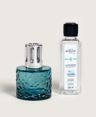 Mirage Azure Lamp Gift Set with Ocean Breeze - Lampe Berger