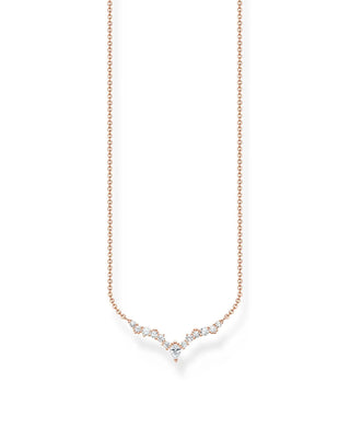 Thomas Sabo Ice Crystals Sterling Silver Necklace - Rose Gold