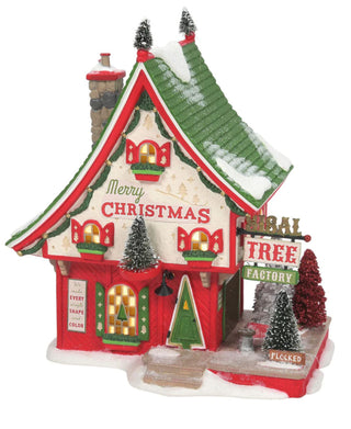 Department 56 North Pole Village Series North Pole Sisal Tree Factory