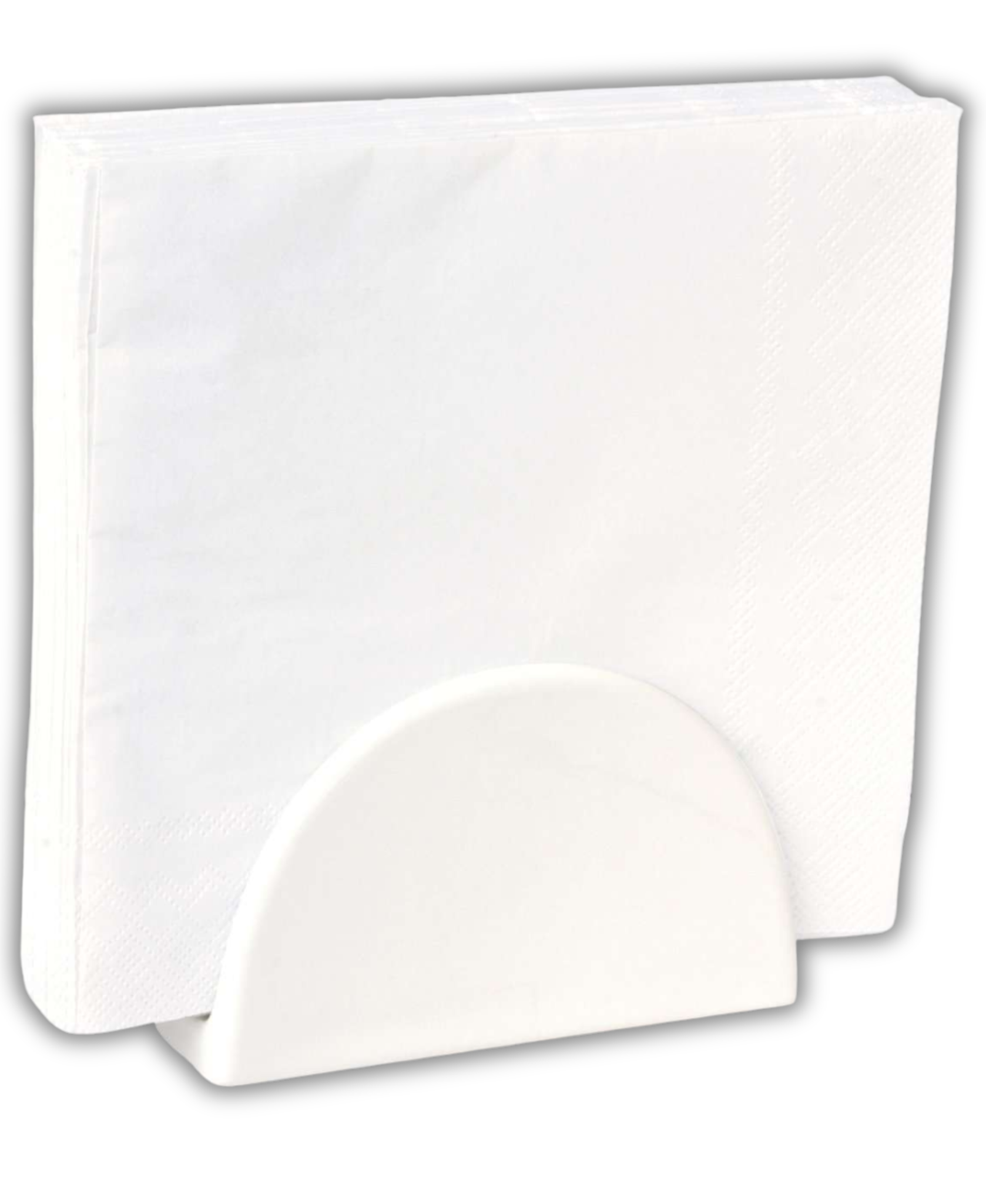 IHR Porcelain Napkin Holder White