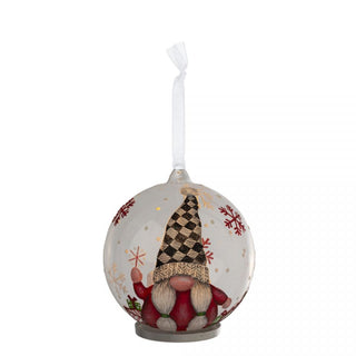 LED Glass Gnome Ornaments