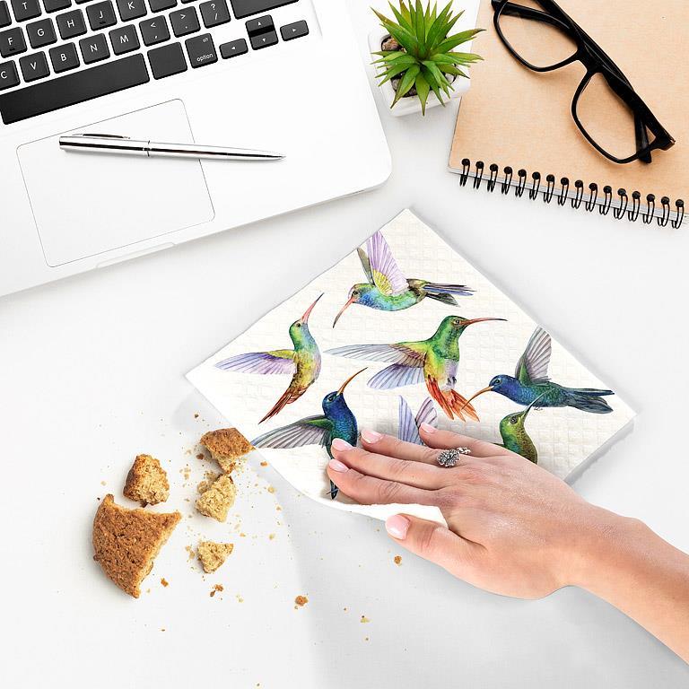 Hummingbirds Swedish Dishcloth
