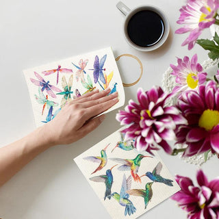 Hummingbirds Swedish Dishcloth