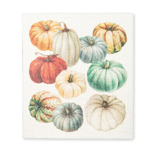 Colourful Pumpkins Swedish Dishcloth