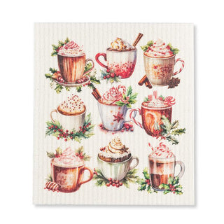 Hot Chocolate Swedish Dishcloth