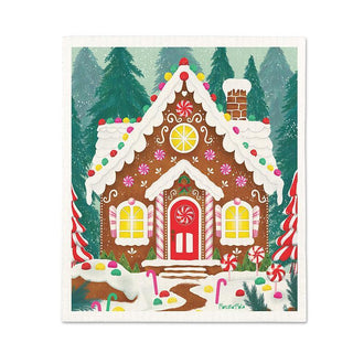 Gingerbread House Swedish Dishcloth
