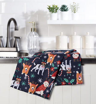 Holiday Dogs Kitchen Towel