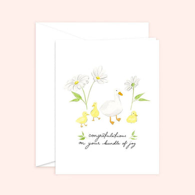 Congratulations on your Bundle of joy Baby Card Blank