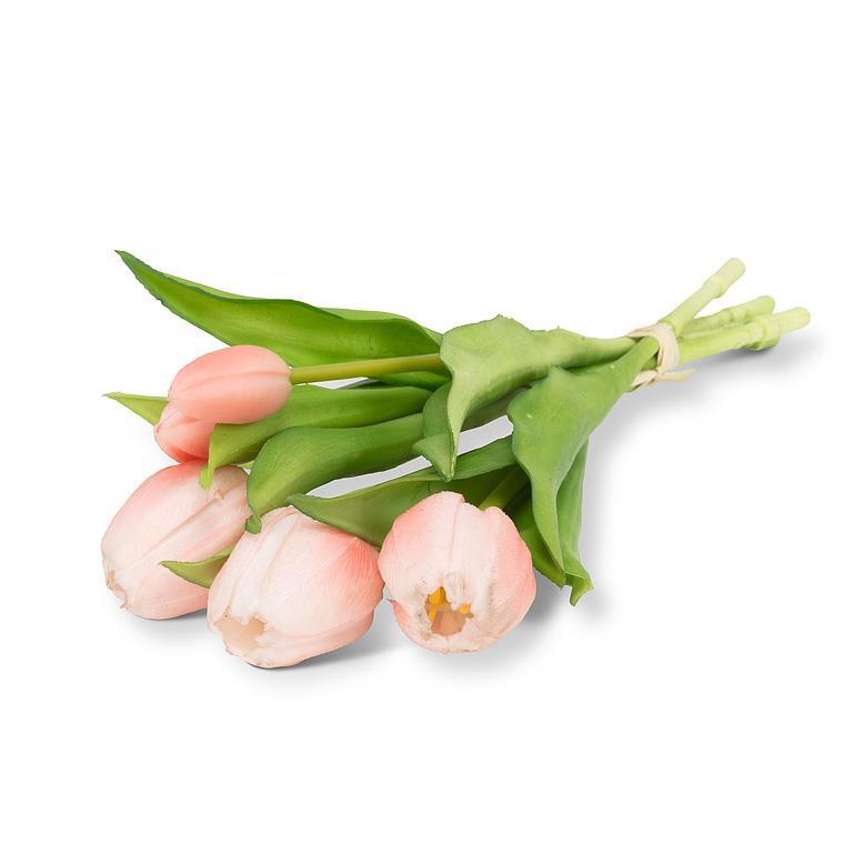 Lifelike 5 Stem Tulip Bunch - Pink