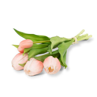 Lifelike 5 Stem Tulip Bunch - Pink