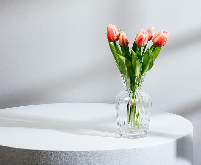 Lifelike 5 Stem Tulip Bunch - Pink