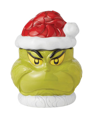 Jim Shore Two-Sided Naughty & Nice Grinch Cookie Jar