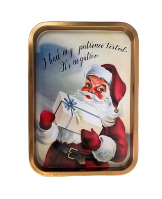 Vintage Style Metal Christmas Trays