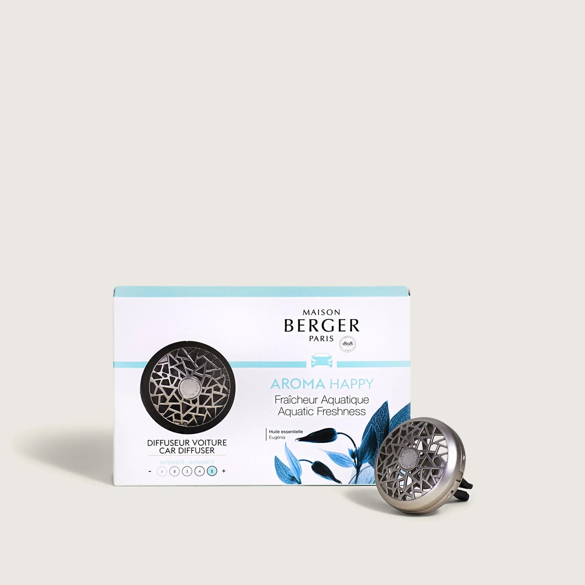Maison Berger Aroma Happy Car Diffuser Kit with Aquatic Freshness