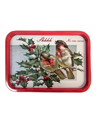 Vintage Style Metal Christmas Trays
