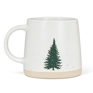 Wide Based Mug With Tree Branches
