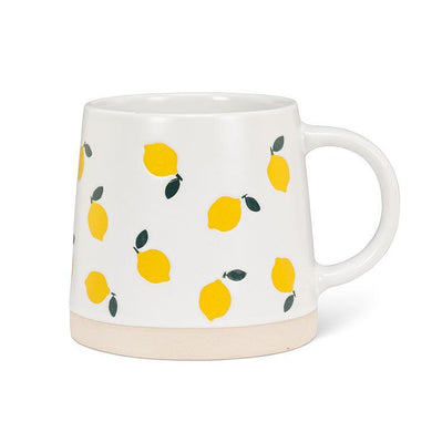 Wide Based Mug With Lemons