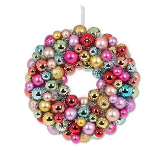 Bright Ball Ornament Wreath - Medium