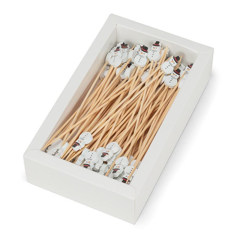 Snowman Picks - 100 Pcs